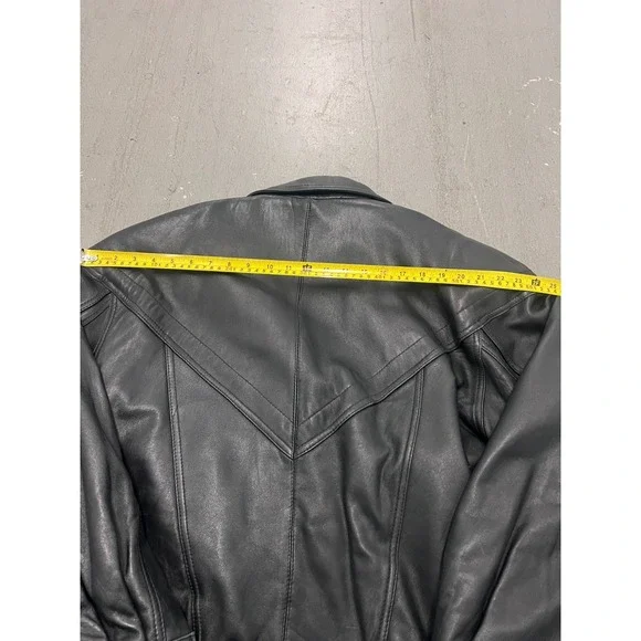 Vintage Mirage Geniune Leather Bomber Jacket Men's Black Made in Korea - Medium - Picture 10 of 13